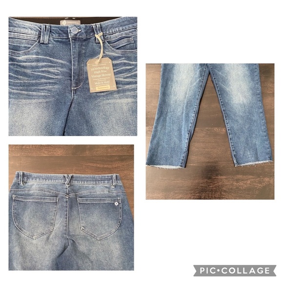 DEMOCRACY AB Technology High Rise Raw hems Women's Jeans-Sizes 8 & 10 - Picture 7 of 11